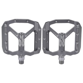 Enlee 2pcs Mountain Bike Pedals NonSlip DU Bearing Lightweight Bicycle Platform Flat Pedals(Gray )