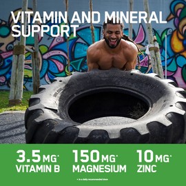 Optimum Nutrition ON ZMA, Vitamins and Minerals, Zinc, Magnesium and Vitamin B6 Supplement, Unflavoured, 90 Servings, 90 Capsules