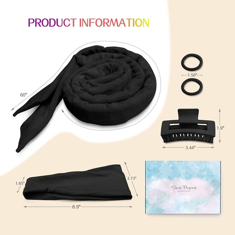 JIEYUCHU Curlers Curls Without Heat, DIY Curlers Overnight Set, Manual