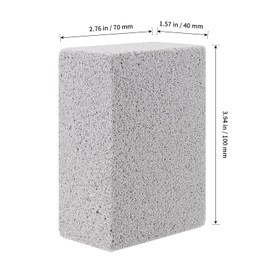 SHEUTSAN 16 Pack Gray Grill Brick, 3.9 x 2.7 x 1.5 Inch Grill Stone Cleaning Block, Reusable Barbecue Grill Cleaner, Pumice Stone Cleaner for Restaurant, Kitchen, BBQ Grill Cleaning