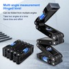 Folding Level Ruler Aluminum Alloy 4 Bubble Multifunction Multi Angle