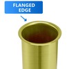 OPERMAXER Flanged Sink Tailpiece 1-1/4 in. OD, 12 inch Brass
