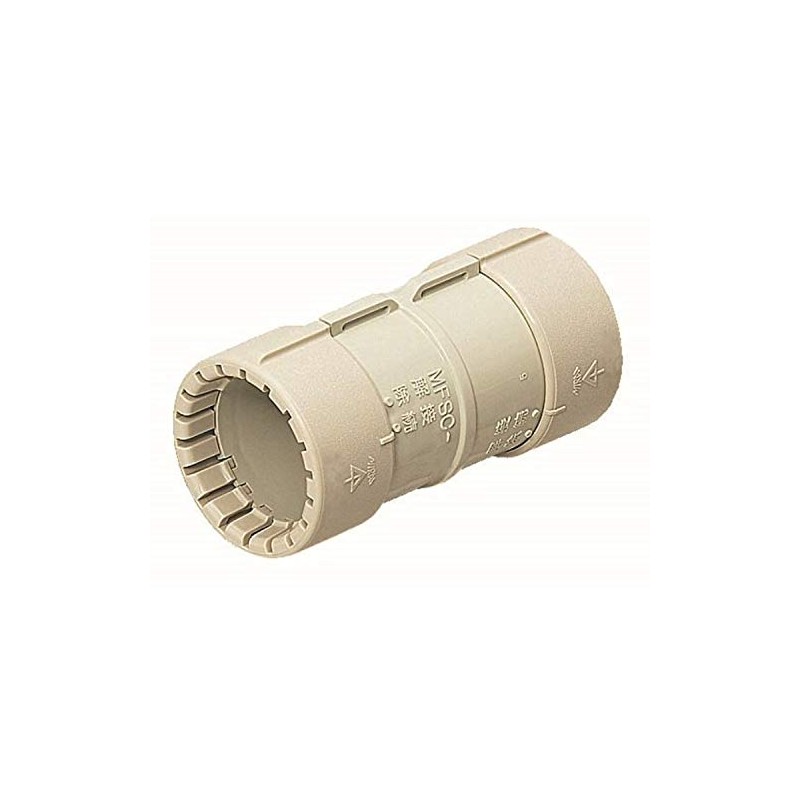 Mirai Kogyo PF Tube Coupling, For PF Tube 14, Beige,