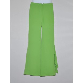 M by Marc Bouwer Silk Ruffle Pants Size 16 Citrine