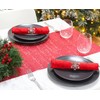 Christmas Concepts® Set of 4 Silver Napkin Rings – Luxury