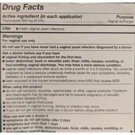 1-Day Yeast Infection Treatment Prefilled 6.5% Tioconazole Ointment Exp. 2/26