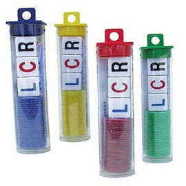 LCR Left Center Right Dice Game - 4 Sets - (Assorted Colors)