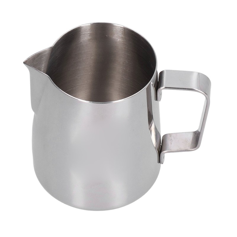 Milk Frother Cup 380ml 304 Stainless Steel High Durability Multifunctional