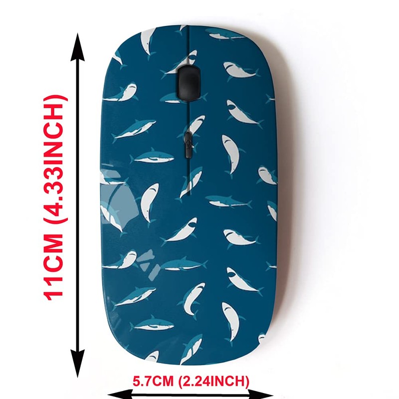 CJCBROES 2.4G Wireless Mouse with Cute Pattern Design for All