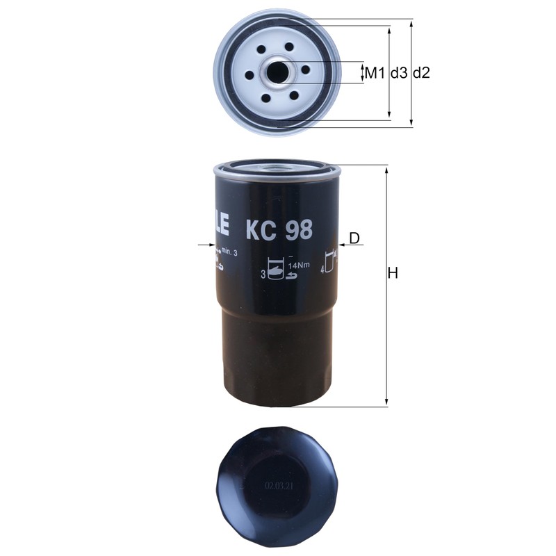 Knecht KC 98 Fuel Filter