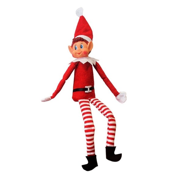 Elves Behaving Badly - 12 Inch Long Legged Elf Soft Plush Toy - Christmas Novelty Toys