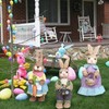 Artificial Simulated Straw Bunny Cute Easter Straw Rabbit Figurines Easter