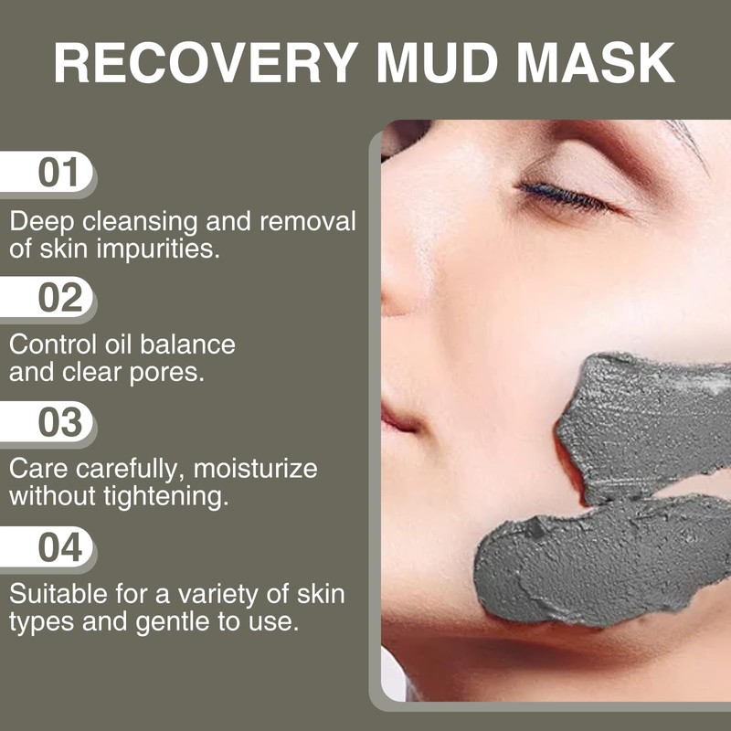 COWANIEE 100g Relief Recovery Mud Mask, Korean Mud Mask for