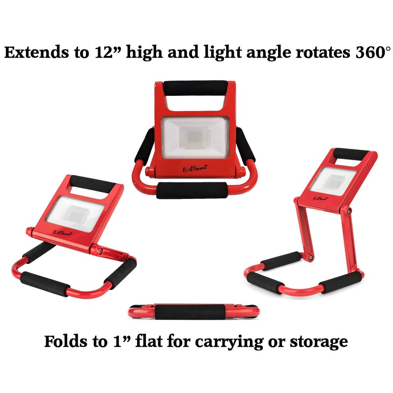 Portable LED Work Light for Home, Office, Car - Rechargeable,