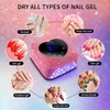 Ayshone Cordless UV LED Nail Lamp,72W Rechargeable Nail Dryer Gel