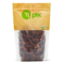 Yupik Organic Deglet Nour Pitted Dates, 2.2 lb (35.2 oz), Non-GMO, Vegan, Gluten-Free, Kosher, Dried Fruits, No Pits, No Added Sugar, Source of Fiber, Healthy Snacks, For Baking, Topping, Inclusions