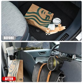 Mabett Seat Accessories for Ford Maverick 2022-2024 - Headrest Hooks, Electric Fan, Cup Holder Kit