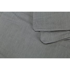 Douceur d'Intérieur - 1640737, Steppdeckenbezug 1 Person, 140 X 200 cm, Lit Uni, Unifarben 57 Fäden, Grau