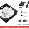 upHere 120mm Rainbow LED PC Case Fan,High Performance Silent Fan