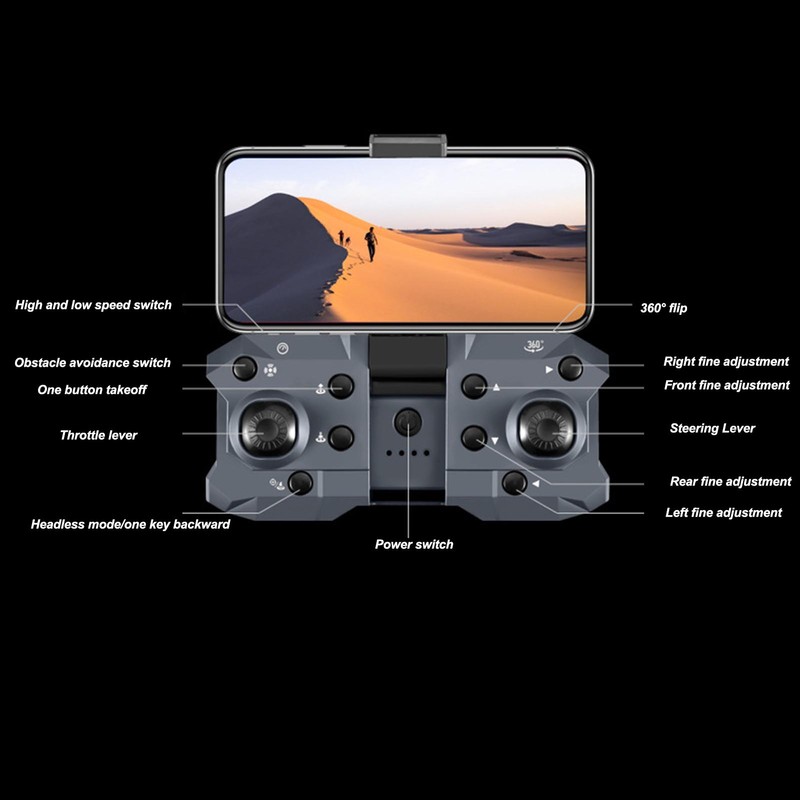 K10MAX Drone 4K HD 3 Lens Obstacle Avoid Optical Flow
