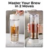 TEAVOR MagnaDrop Tea Tumbler – Double Wall Glass Tea Infuser