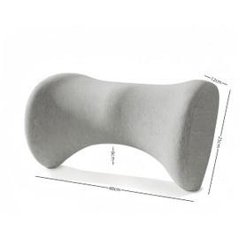 Uwenkjie Lumbar support pillow,back pillow for bed， relieves lower back pain, ergonomically shaped lumbar support，pillow for back pain，sciatica pillow for sleeping（Light gray）