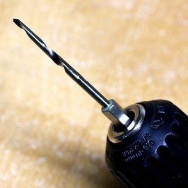 KAKURI Taper Drill Bit for Wooden Nails 13/64 inch (5mm), 1/4 inch Hex Shank, Titanium Coated