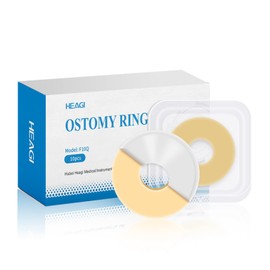 Ostomy Barrier Rings, 10 Pieces Ostomy Leak-Proof Ring Strips for Ostomy Bags Compatible with All Bag Types and Brands, Ostomy Bag, Outer Diameter: 4 mm Thickness (Box of 10)