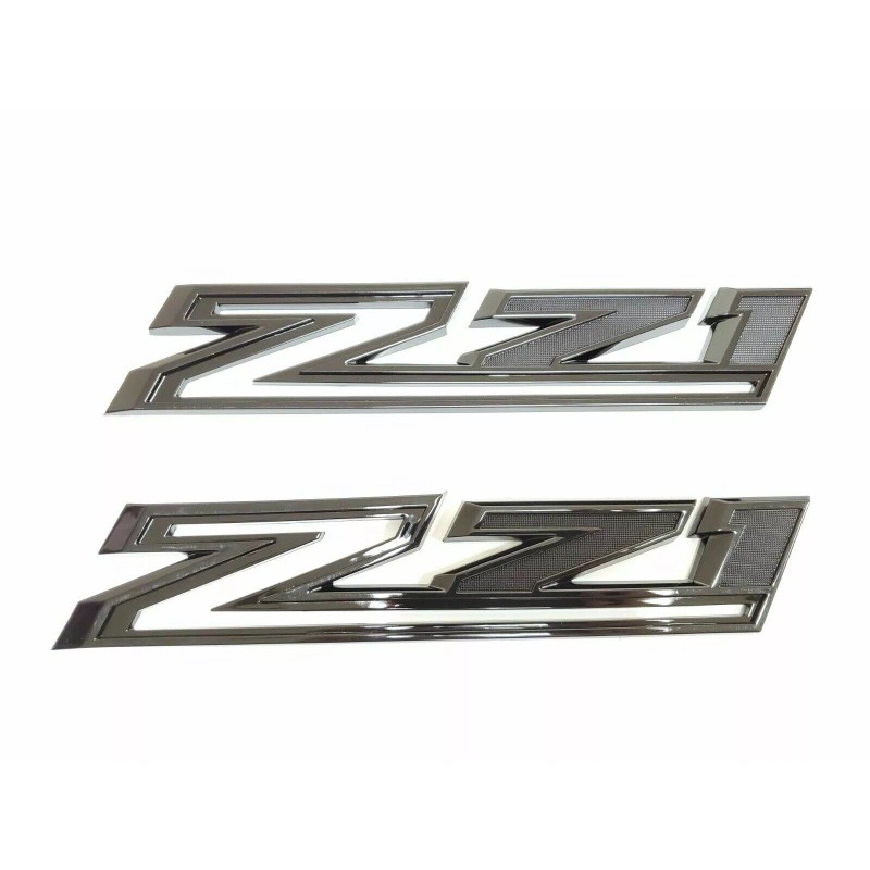 OEM 2pcs 2019-2023 Chevy Silverado Z71 Emblem OEM Fender Gloss