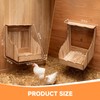 2 Pack Wooden Chicken Nesting Box for Laying Eggs, Hen