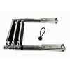 MARINE CITY Stainless Steel 3-Step Ladder with Slide Gudgeon for