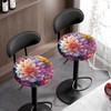 Sellikakes Bohemian Round Bar Stool Covers with Elastic Band Stool