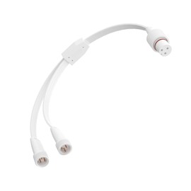 1 Female to 2 Male Y-Splitter for Govee Permanent Outdoor Lights, Y-Shaped Extension Cable Compatible with Govee H705A H705B H705C H706A H706B H706C 3 Pin Permanent Outdoor Lights