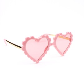Générique Retro Heart Shaped Sunglasses for Girls