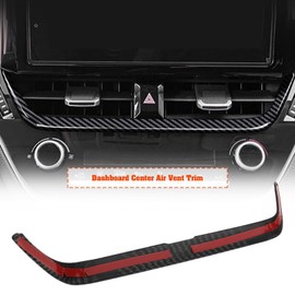 Briny River Dashboard Center Air Vent Trim Carbon Fiber Compatible with Toyota Corolla 2019-2025