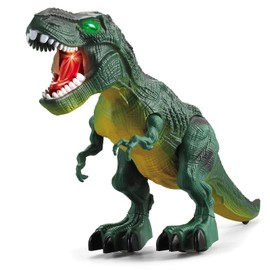 Tyrannosaurus Plastic Dinosaur Toy, Moving, Tyrannosaurus, Figure, Roaring, Walking, Dinosaur Toy, Roaring, Equipped with LED, Glowing Toy, Dinosaur, Assembly, Realistic Appearance, Educational Toy,