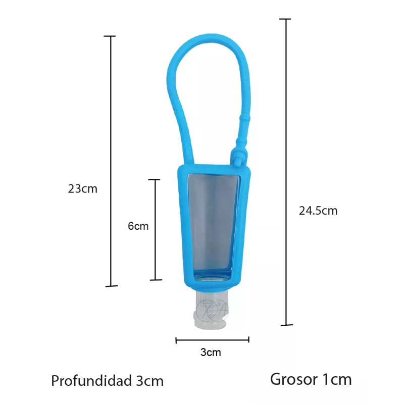 Xena Envase 30 Ml Para Gel Antibacterial Con Holder Paq