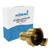 kör4u Brass Quick Coupling 1 Inch with Grommet 360 Degree