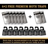 MaxGuard Clothes Moth Traps (6+2 Free Traps) with Extra Strength