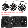 3-Piece/Set,T129215SU,FDC10H12S9-C,PLD09210S12H,Video Card Fan,GPU Cooler,For ASUS ROG STRIX RTX 2080Ti RTX
