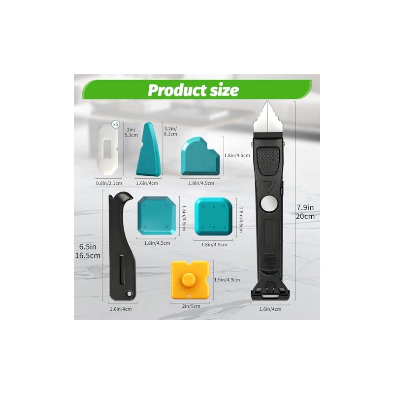 Caulking Tool 6 in 1 Sealant Finishing Tool & Grout