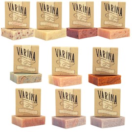 Varina Natural Floral Variety Bar Soap - Gentle Cleansing for Sensitive Skin, Floral - 10 Pack