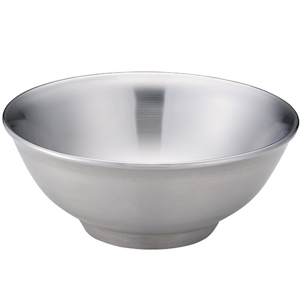 Kanda 387172 Metal Bowl with Thick Mouth Stainless Steel Brushed