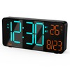 KOSUMOSU Digital Clock Alarm LED Clock for Bedroom, 6.7" Living