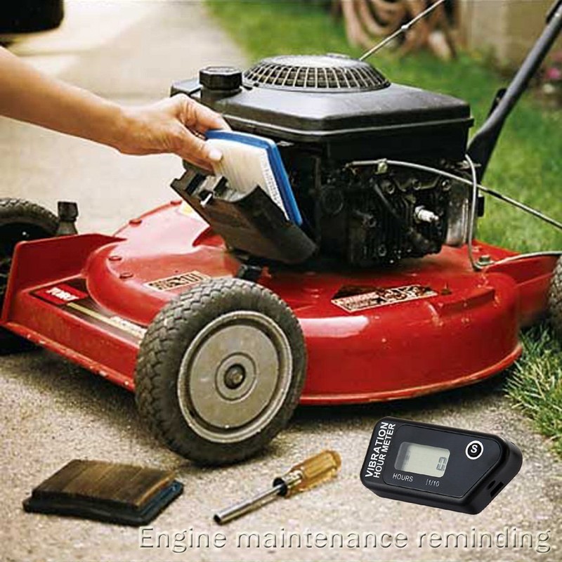 Digital Engine Hour Meter Fully Waterproof Resettable Vibration Hour Wireless