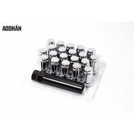 AodHan 12mmX1.5 AodHan SPL35 Chrome Spline Lug Nut (Set of 20 Piece w/Key)