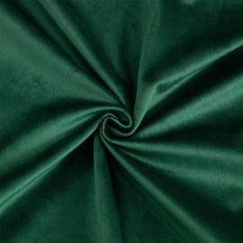 AMFUN Set of 2 Velvet Cushion Covers,Dark Green 45 x 45 cm Luxury Velvet Square Throw Pillow Cases, Decorative Throw Pillowcases with Invisible Zipper, for Livingroom Sofa Bedroom