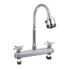 Kitchen Sink Faucet Professional Modern Simple Style Cold Hot Dual