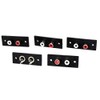sourcing map Panel Mounting 2 RCA Female Outlet AV Concentric