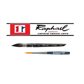 Raphael Softaqua Series 8056 No. 4 + Da Vinci XS Synthetic Brush Travel Set of 2 (Raphael France)